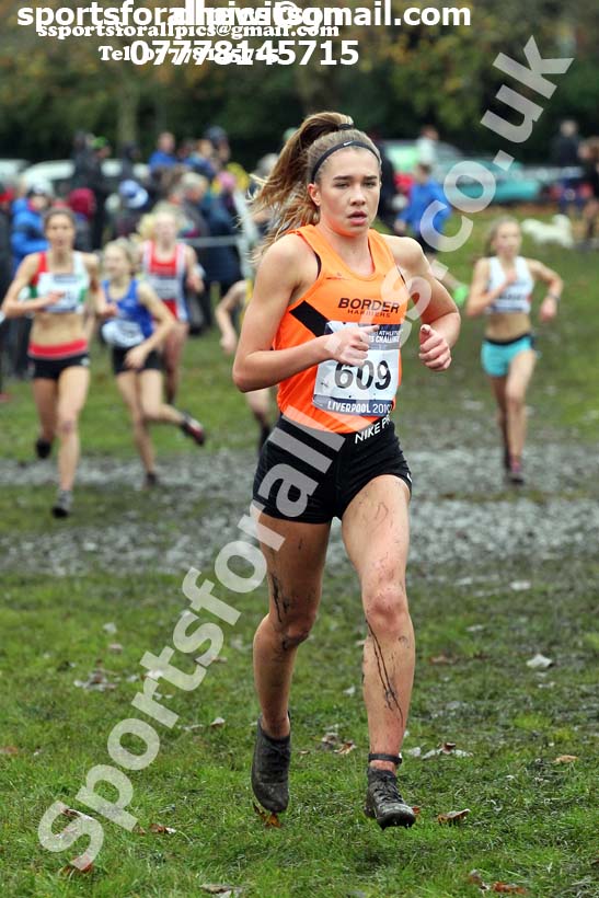 Womens under-17s and under-20s, 2019 European Cross Country Trials and British Cross Challenge, Sefton Park, Liverpool.  Photo: David T. Hewitson/Sports for All Pics